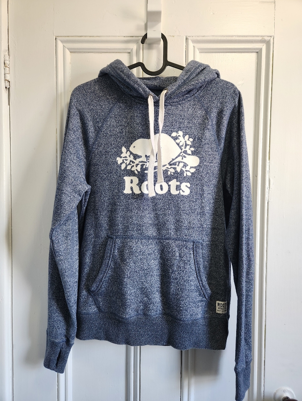 Roots Original Kanga Hoodie Salt & Pepper Blue - Size XS